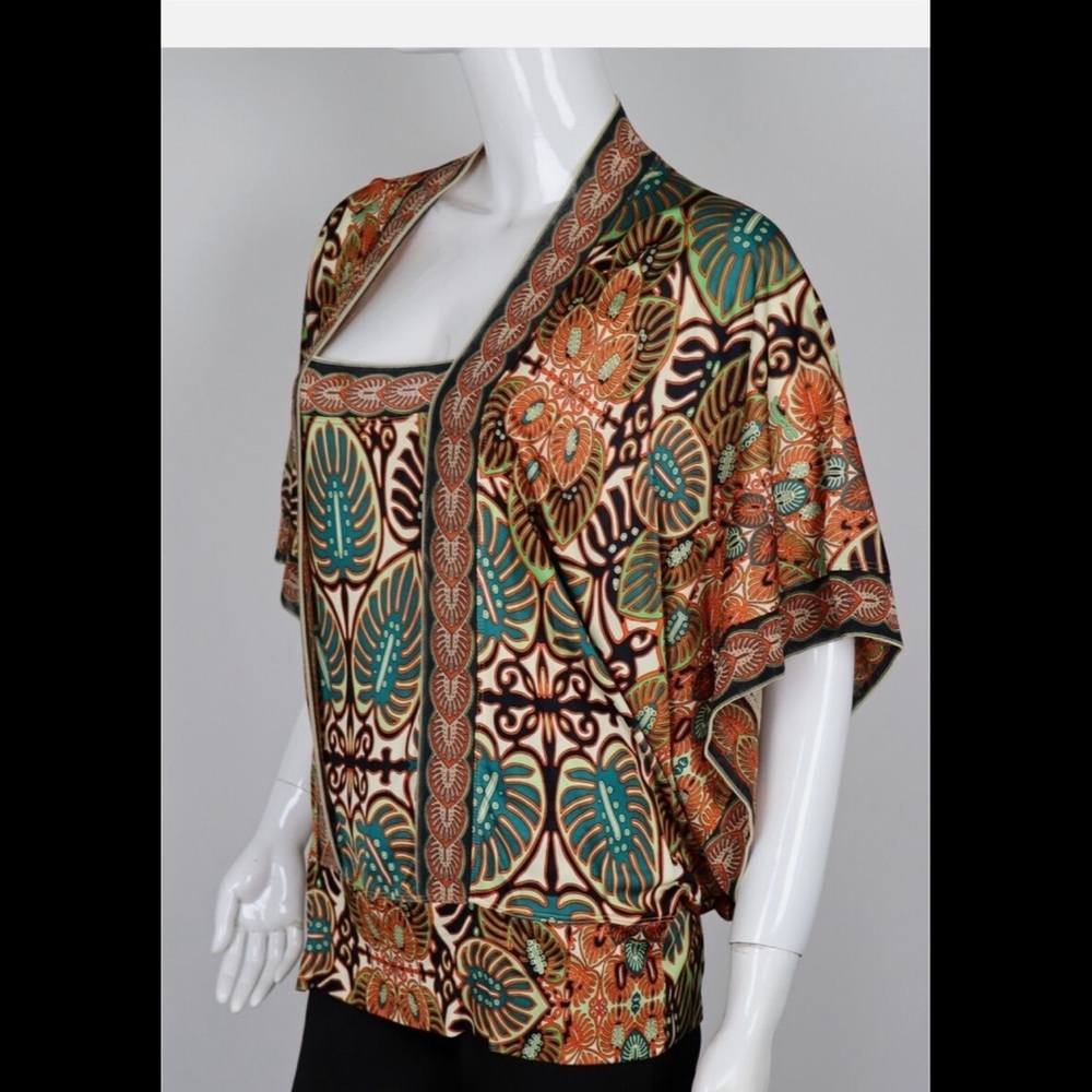 Vintage Jean Paul Gaultier Soleil Kimono Style Blouse, Multi, Size Large, EUC - Picture 4 of 10